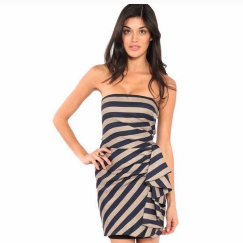 BCBG Max Azaria Reya Strapless Dress Sz 6